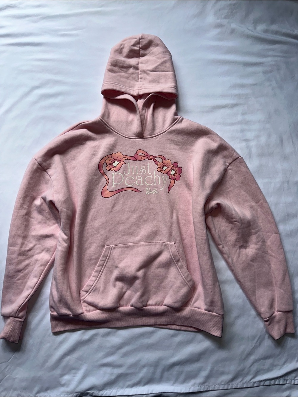 Barbie Floral Just Peachy Pink Graphic Hoodie